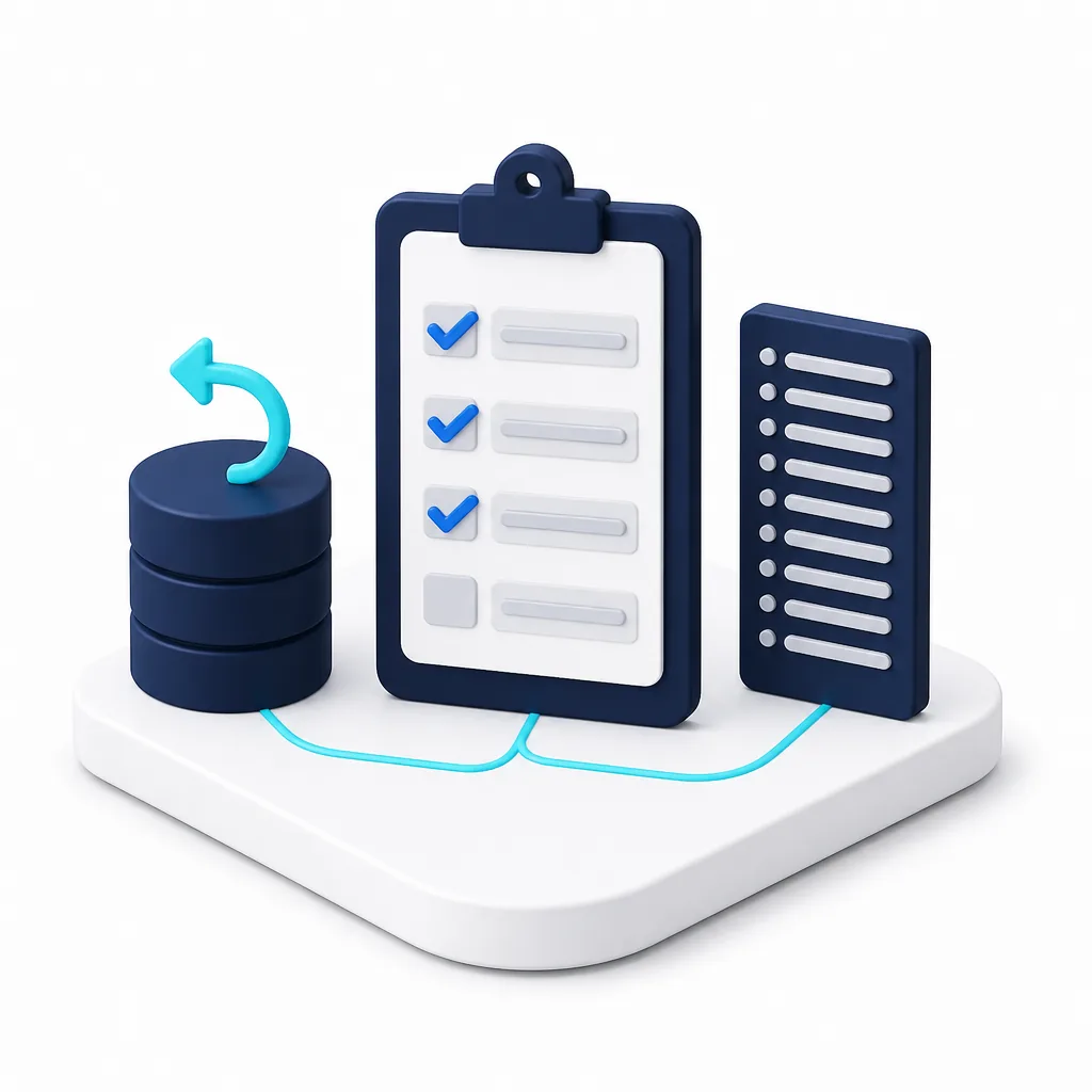 Questionnaire technique, sauvegardes testées et journaux d'accès