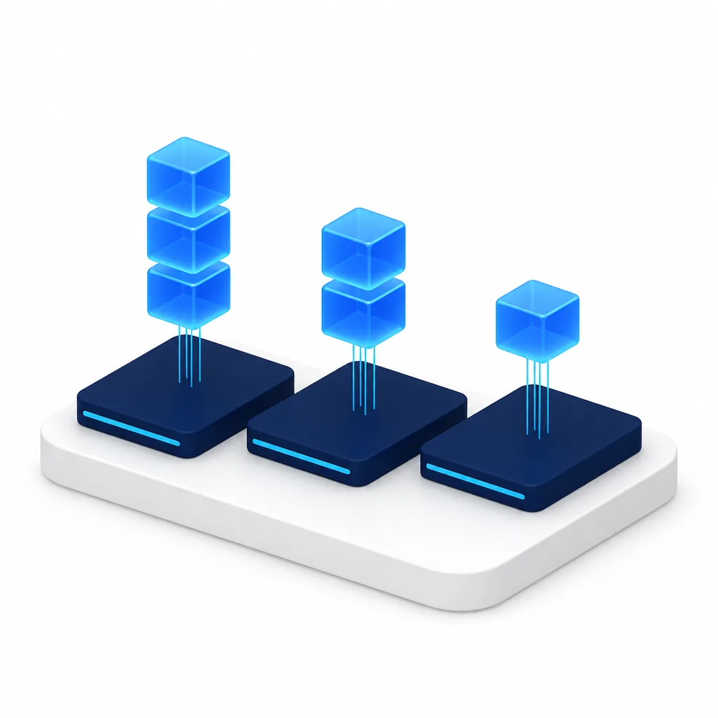 Trois hyperviseurs et leurs machines virtuelles