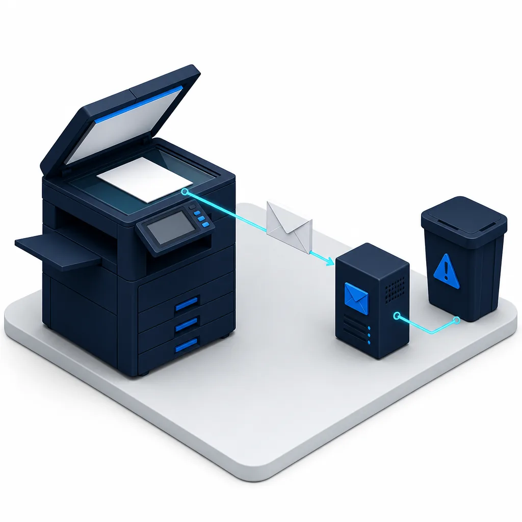 Copieur multifonction, numérisation et flux de messagerie d'entreprise