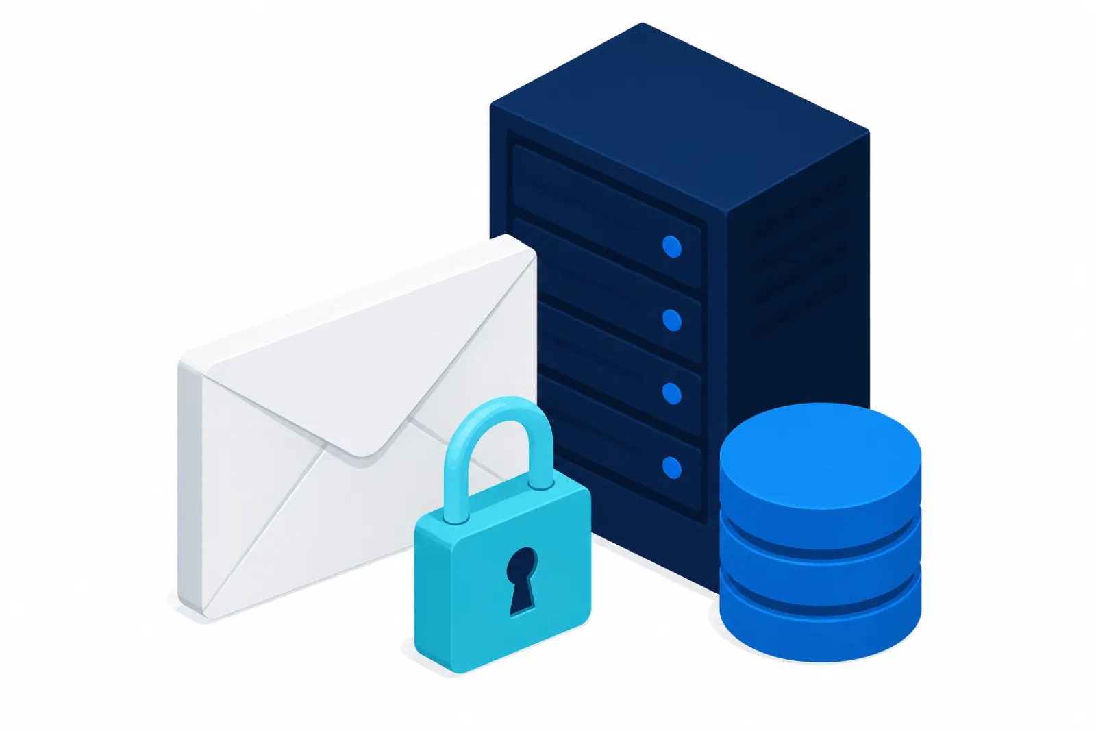 Boîte mail, serveur de messagerie et cadenas DNS