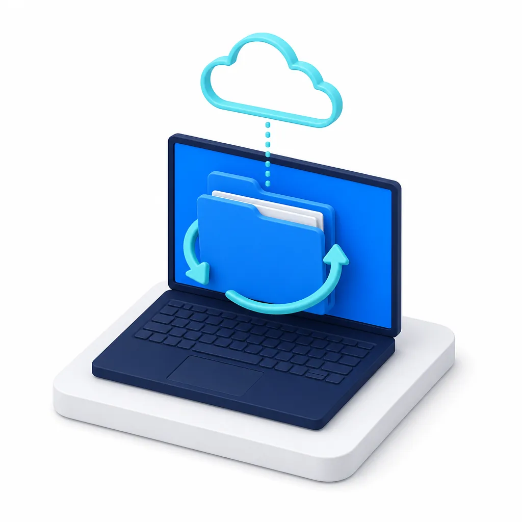 Dossier OneDrive synchronisé sur un poste de travail