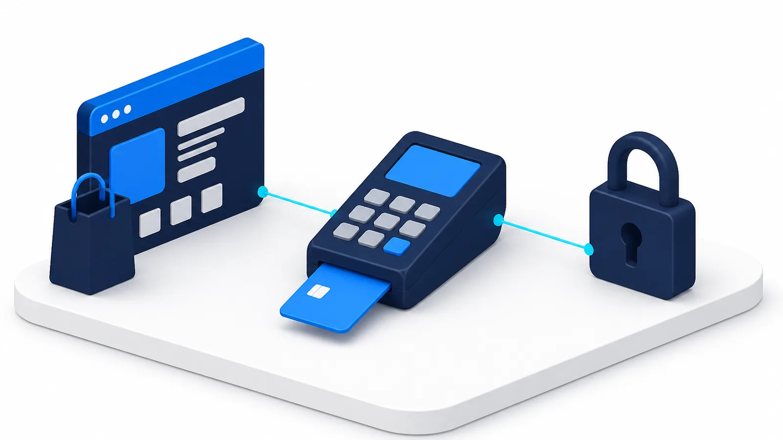 Boutique en ligne reliée à un terminal de paiement sécurisé